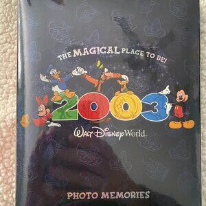 Vintage 2003 Walt Disney World Photo Album 50 Pages Holds 100 4x6 Photos Sealed